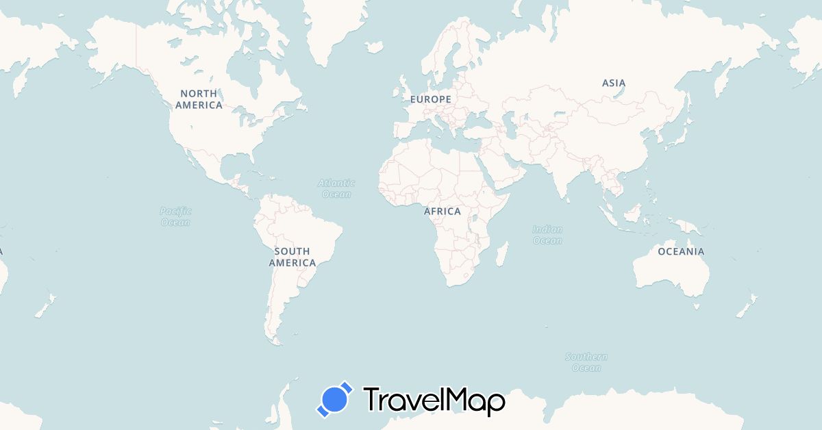 TravelMap itinerary: driving, plane, train in Australia, China, Fiji, France, Indonesia, India, Japan, Kyrgyzstan, Cambodia, Kiribati, South Korea, Kazakhstan, Laos, Sri Lanka, Maldives, Malaysia, Nauru, Niue, New Zealand, Philippines, Portugal, Singapore, Thailand, East Timor, Tonga, Uzbekistan, Vanuatu, Samoa (Asia, Europe, Oceania)